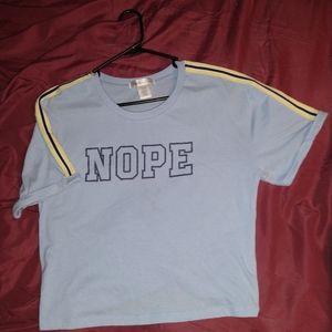 Light blue short sleeve t-shirt